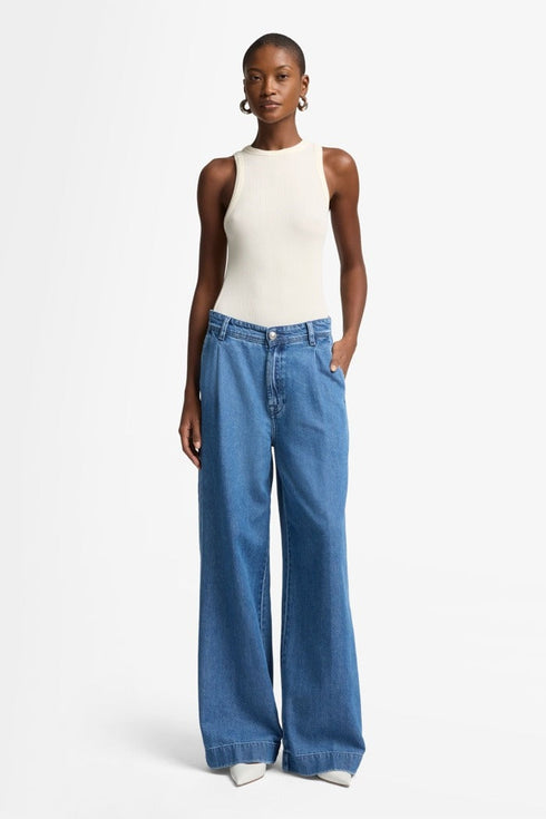 7 FOR ALL MANKIND PLEATED TROUSER