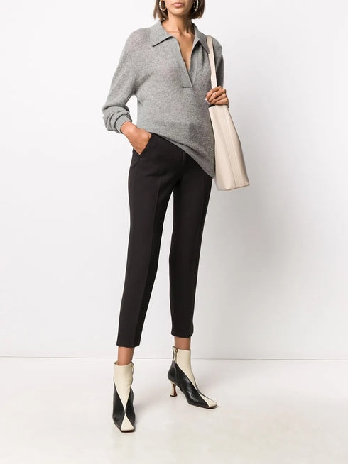 PESERICO SIGN CROPPED TROUSERS