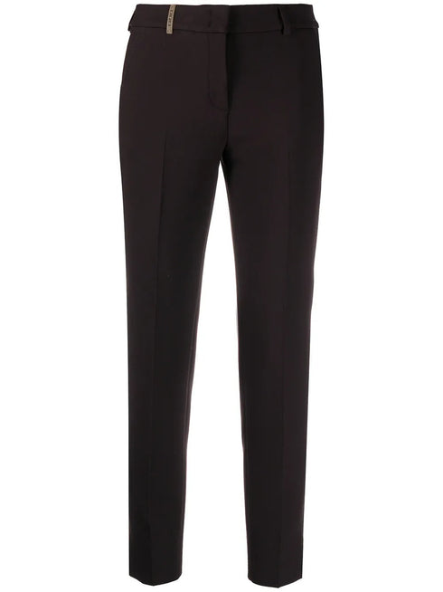 PESERICO SIGN CROPPED TROUSERS