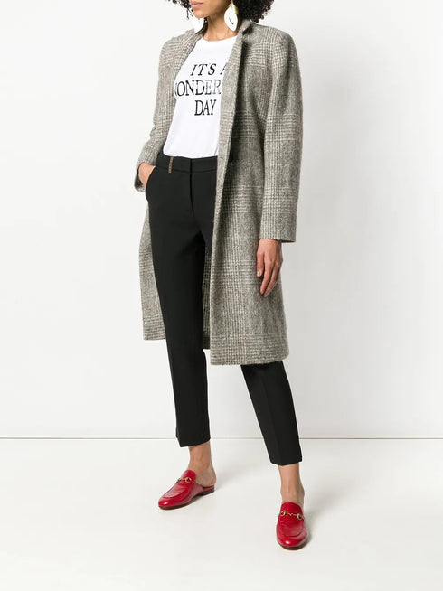 PESERICO SIGN CROPPED TROUSERS