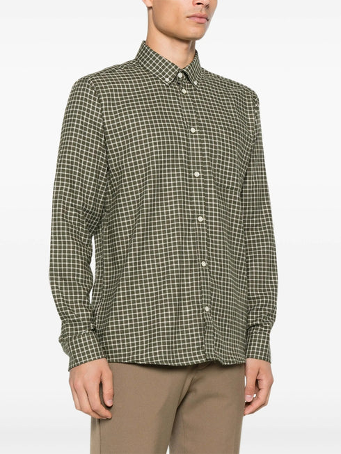 LES DEUX KONRAD CHECK FLANNEL SHIRT