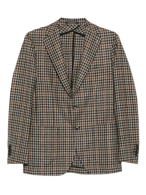 TAGLIATORE GINGHAM CHECK BLAZER