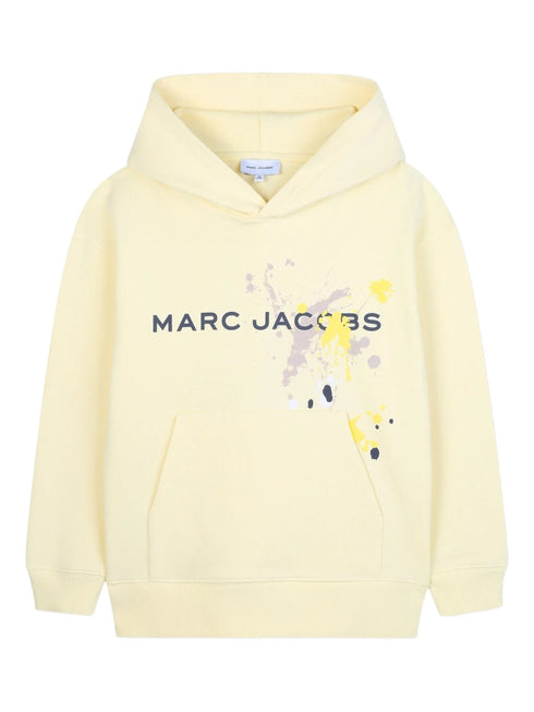 MARC JACOBS LOGO PAINT SPLATTER HOODIE