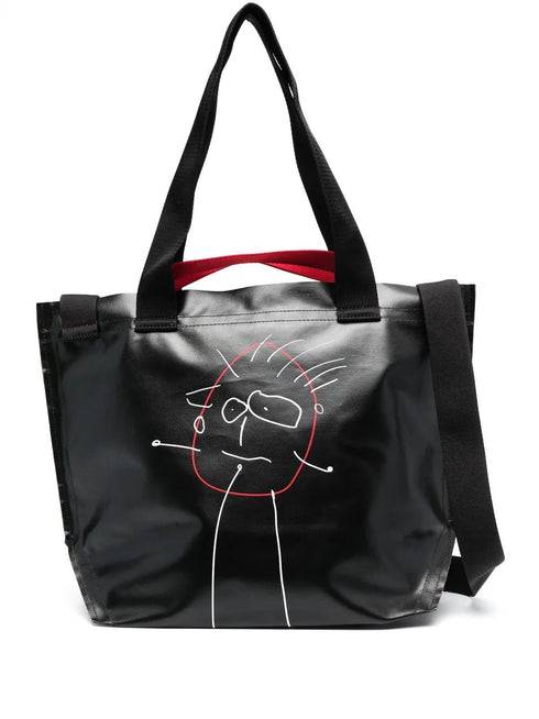 PLAN C MEDIUM PRINTED SHOPPER BAG