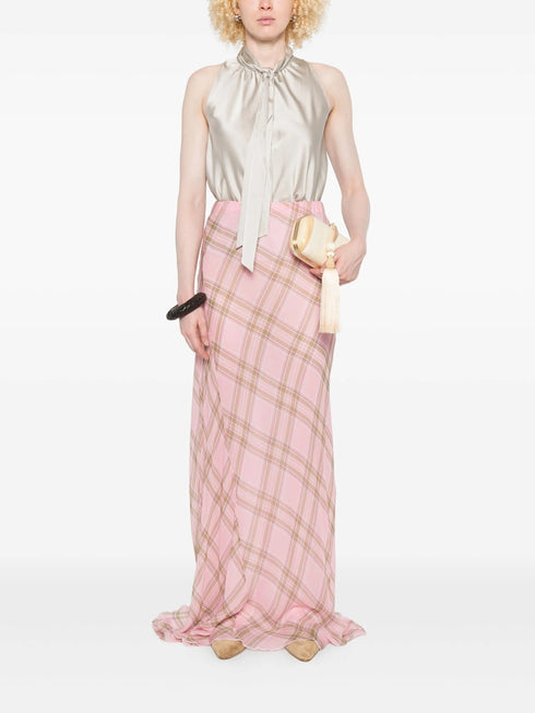 FORTE FORTE BOW TIE SATIN TOP