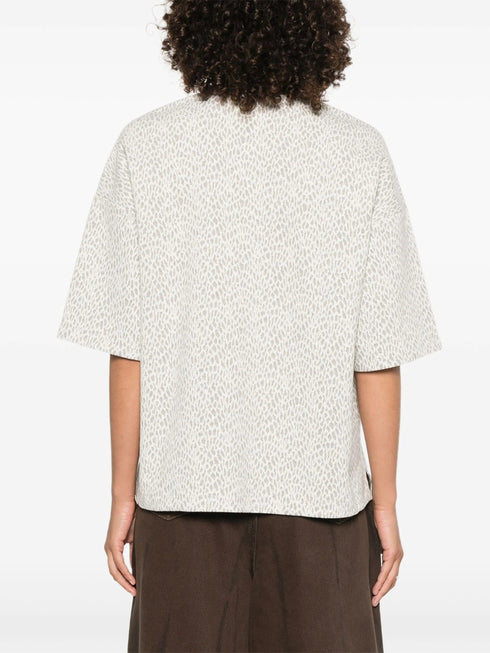 FORTE FORTE OCELOT PRINT T-SHIRT