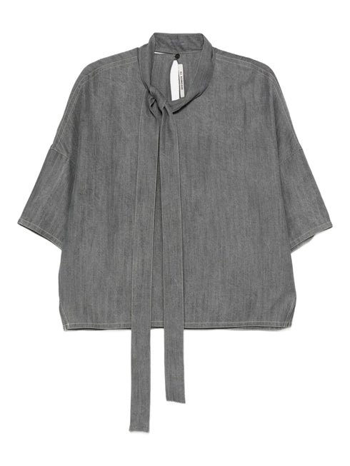 ULI SCHNEIDER DENIM BOWTIE BLOUSE