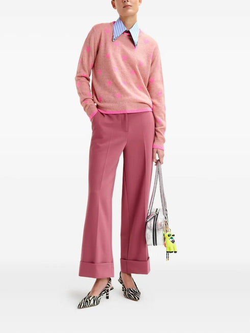 ESSENTIEL ANTWERP ISA JACQUARD HEART PULLOVER