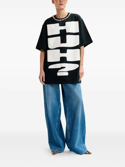 ESSENTIEL ANTWERP IPOP BEADS PRINT T-SHIRT