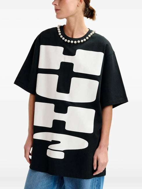 ESSENTIEL ANTWERP IPOP BEADS PRINT T-SHIRT