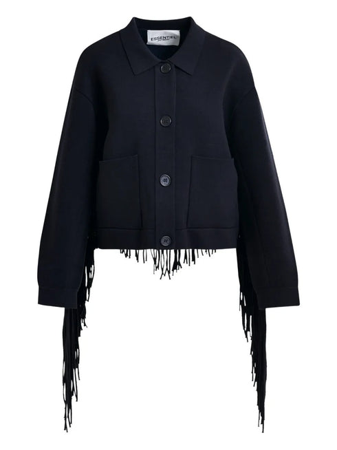 ESSENTIEL ANTWERP ISTERN JACKET WITH FRINGES
