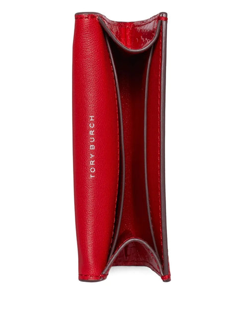 TORY BURCH KIRA CROC FLAP CARD CASE