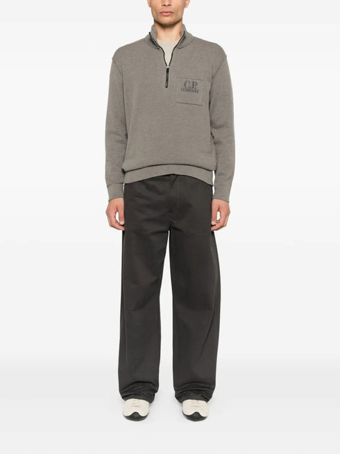 C.P. COMPANY HALF ZIP SWEAT