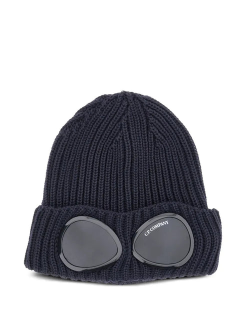C.P. COMPANY GOGGLE RIBBED BEANIE