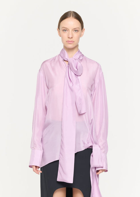 PLAN C SHIRT WITH SCARF