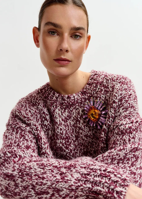 ESSENTIEL ANTWERP ITIME RHINESTONES BROOCH