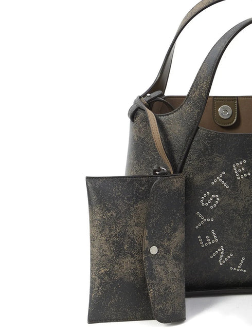 STELLA MC CARTNEY LOGO AGED SMALL TOTE