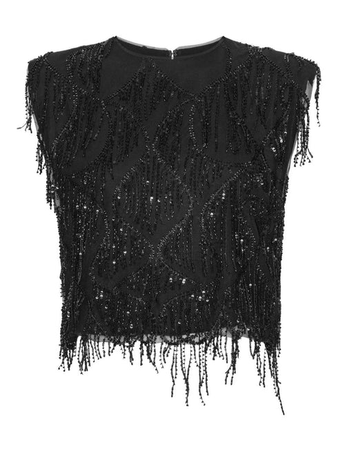 ROTATE SEQUINS SLEEVELESS TOP