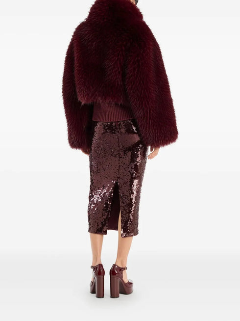 ROTATE SEQUINS PENCIL SKIRT