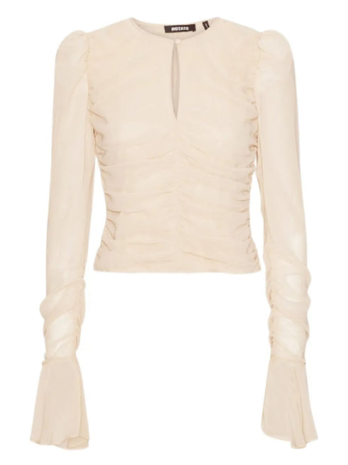 ROTATE CHIFFON LS TOP