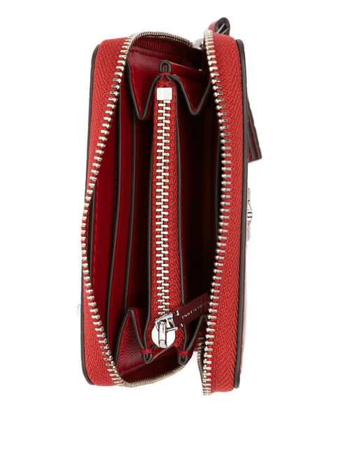 TORY BURCH KIRA CROC SMALL ZIP AROUND WAL