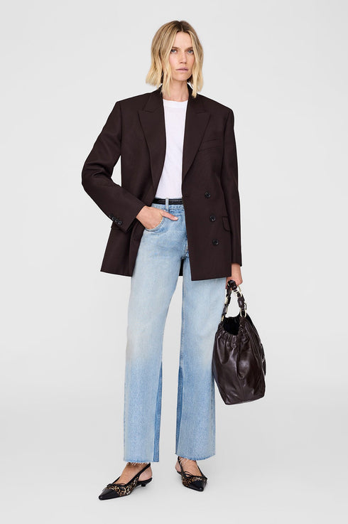 ANINE BING ARETHA BLAZER - DEEP BROWN