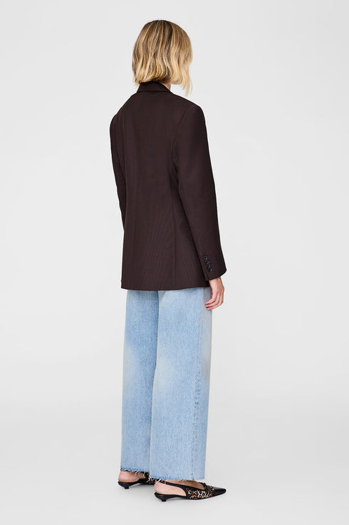 ANINE BING ARETHA BLAZER - DEEP BROWN