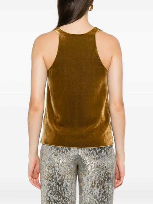 FORTE FORTE VELVET V NECK TOP