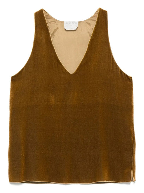 FORTE FORTE VELVET V NECK TOP