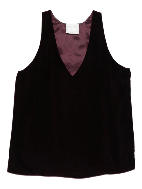 FORTE FORTE VELVET V NECK TOP