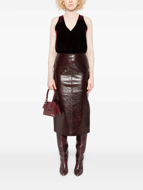 FORTE FORTE VELVET V NECK TOP