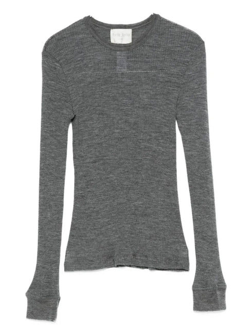 FORTE FORTE RIBBED JERSEY SWEATER