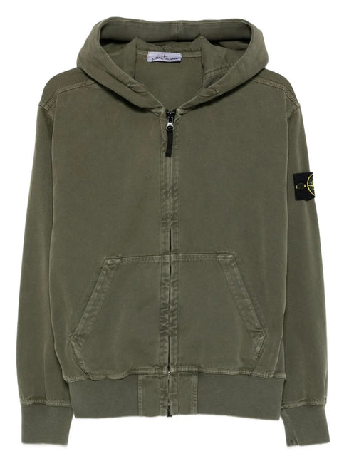 STONE ISLAND ZIP UP HOODIE
