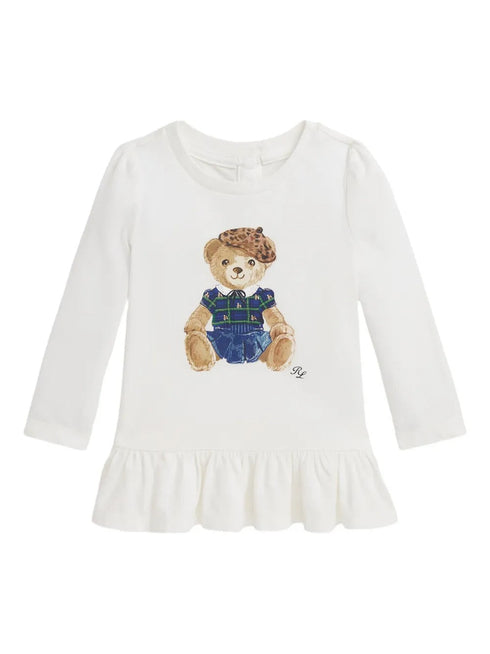 POLO RALPH LAUREN BEAR RUFLLED TEE