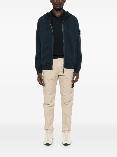 STONE ISLAND ZIP UP HOODIE