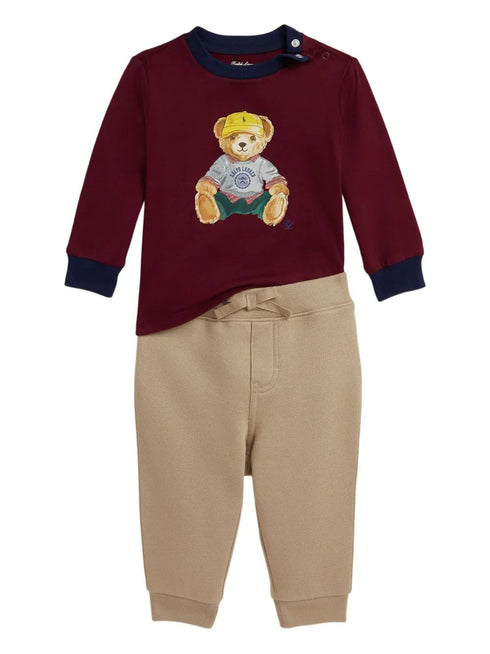 POLO RALPH LAUREN TEDDY KNIT PANT SET