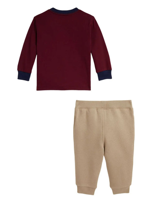 POLO RALPH LAUREN TEDDY KNIT PANT SET