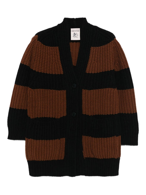 SEMICOUTURE STRIPED CARDIGAN