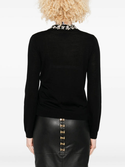 LIVIANA CONTI EMBELLISHED COLLAR POLO