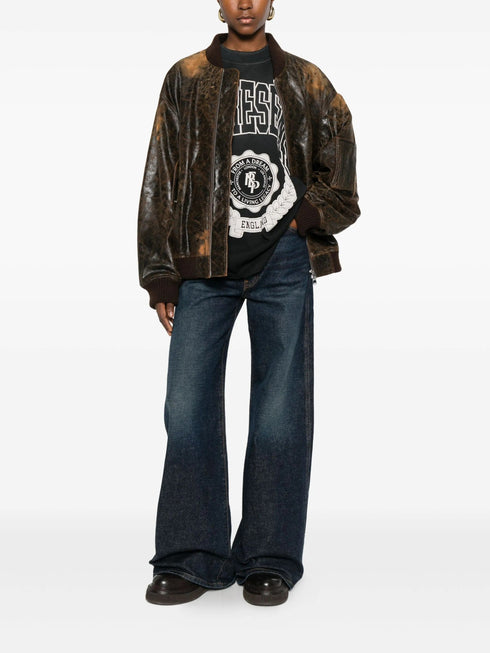 VALSTAR MILANO 1911 DISTRESSED LEATHER BOMBER