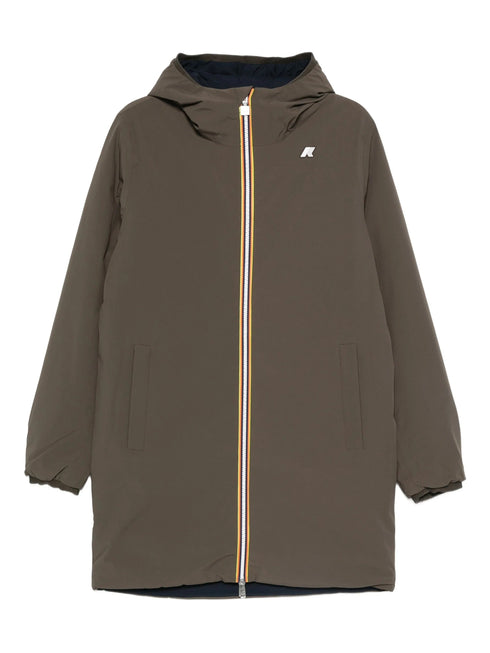 K-WAY HOODED ZIP COAT