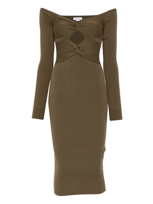 STELLA MC CARTNEY RIBBED TWISTED DRESS