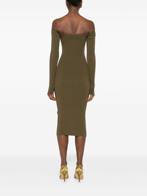 STELLA MC CARTNEY RIBBED TWISTED DRESS