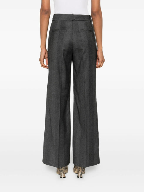 PESERICO SIGN HERRINGBONE TROUSERS