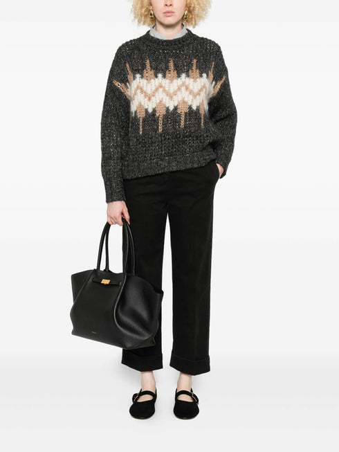 PESERICO EASY CROPPED TROUSERS