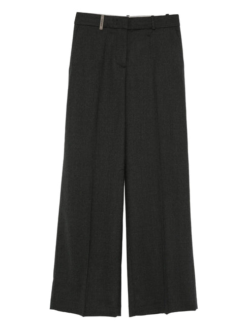 PESERICO SIGN WIDE LEG TROUSERS