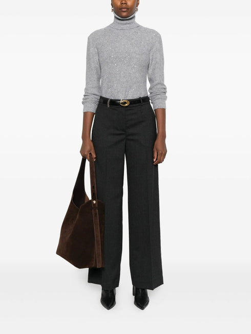 PESERICO SIGN WIDE LEG TROUSERS