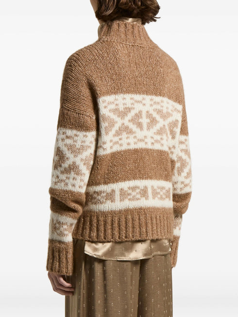 PESERICO SIGN JACQUARD SWEATER