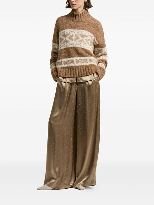 PESERICO SIGN JACQUARD SWEATER