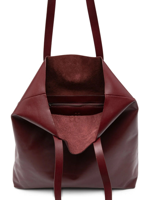 FORTE FORTE BIG LEATHER SHOPPER BAG